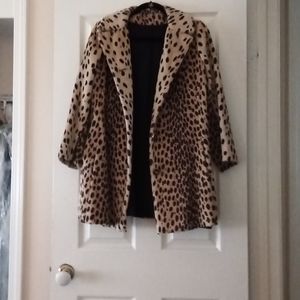 Vintage leopard coat.